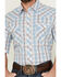 Image #3 - Wrangler 20X Men's Advanced Comfort Plaid Print Short Sleeve Snap Stretch Western Shirt, Blue, hi-res