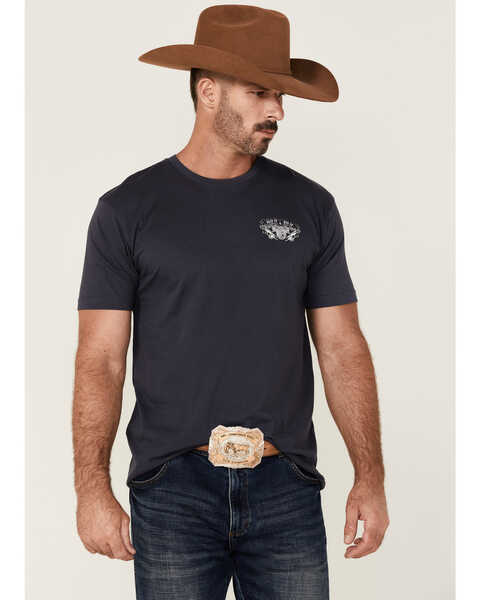 Cowboy Hardware Men's Grip And Rip It Graphic Short Sleeve T-Shirt , Blue, hi-res