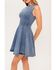 Image #5 - Flying Tomato Women's Caught in a Moment Denim Mini Dress, Light Wash, hi-res