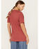 Image #4 - Kerusso Women's Love Love Love Short Sleeve Graphic Tee, Rust Copper, hi-res