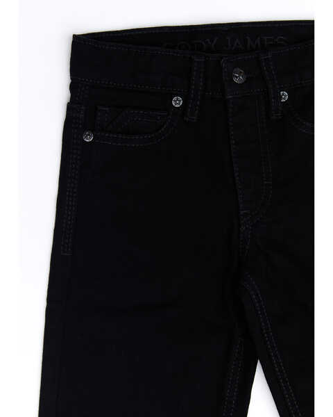 Image #4 - Cody James Boys' Night Rider Mid Rise Rigid Relaxed Bootcut Jeans - Sizes 4-8, Black, hi-res