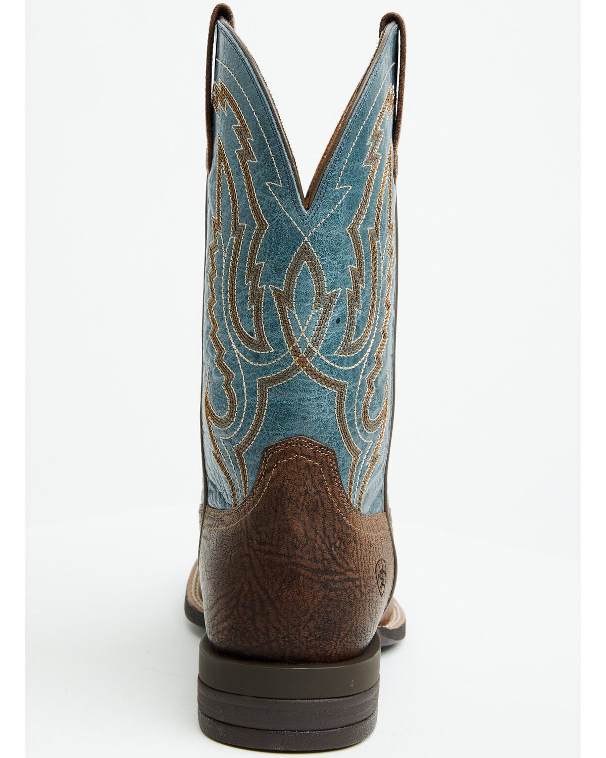 Image #5 - Ariat Men's Steadfast Performance Western Boots - Broad Square Toe, Brown, hi-res