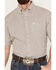 Image #3 - George Strait by Wrangler Men's Checkered Print Short Sleeve Stretch Button Down Shirt - Big & Tall, Olive, hi-res