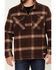 Image #3 - Powder River Outfitters Men's Plaid Print Full-Zip Wool Jacket, Burgundy, hi-res