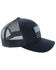 HOOey Men's Liberty Roper Flag Trucker Cap, Black, hi-res