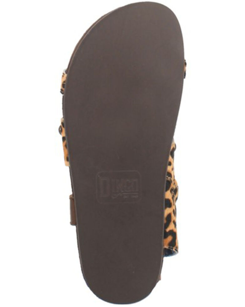 Dingo Women's Sage Brush Leopard Print Boho Sandals , Leopard, hi-res