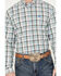 Image #3 - Cinch Men's Plaid Print Long Sleeve Button Down Western Shirt, White, hi-res
