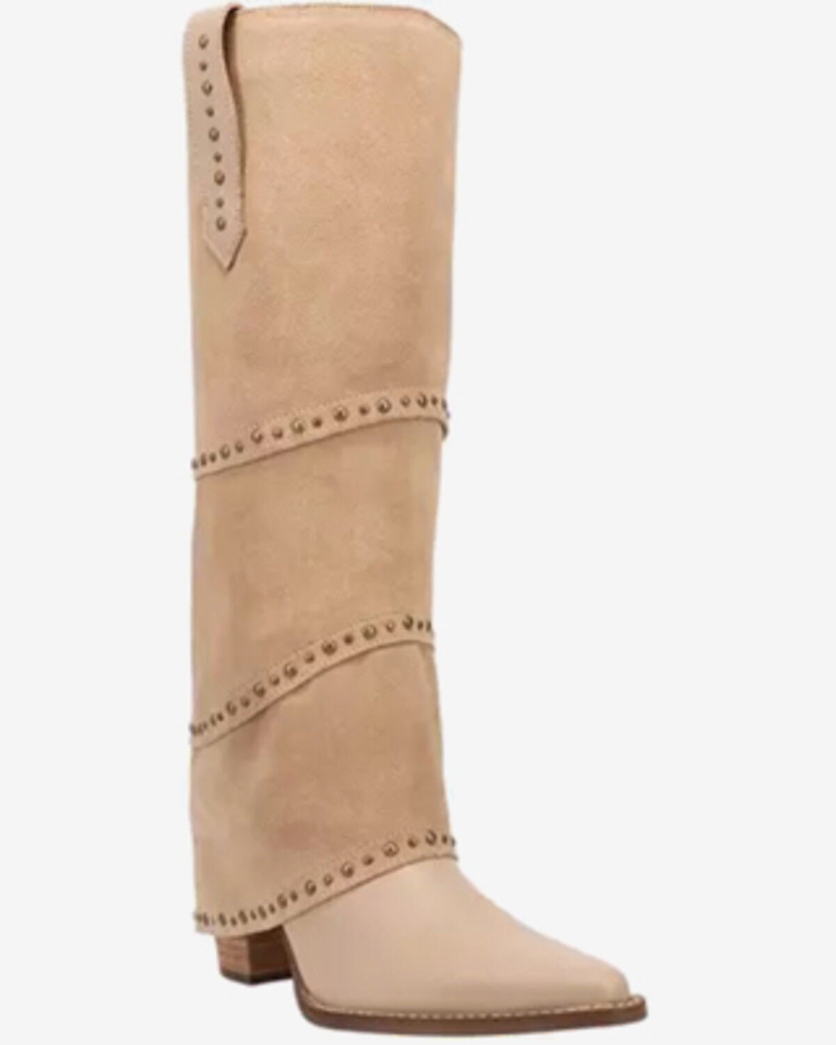 Dingo Women's Texani Studded Tall Western Boots - Snip Toe, Sand, hi-res
