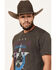 Image #2 - RANK 45® Men's American Original Short Sleeve Graphic T-Shirt, Charcoal, hi-res