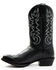 Image #3 - Brothers and Sons Men's Xero Gravity Black Polinatur Performance Western Boots - Round Toe , Black, hi-res