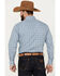 Image #4 - Ely Walker Men's Medallion Print Long Sleeve Pearl Snap Western Shirt, Blue, hi-res