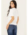 Image #4 - Bohemian Cowgirl Women's Cowboys & Dive Bars Short Sleeve Cropped Graphic Tee, White, hi-res