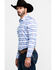 Scully Signature Soft Series Men's Multi Med Plaid Long Sleeve Western Shirt, Blue, hi-res