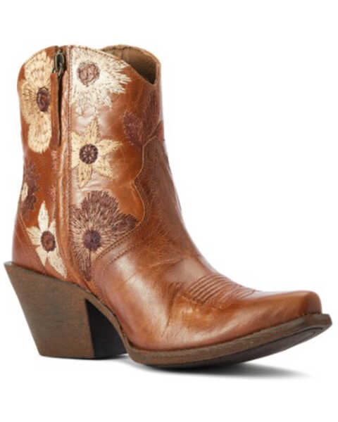 Image #1 - Ariat Women's Florence Tangled Western Fashion Booties - Snip Toe , Brown, hi-res