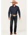 Image #1 - Rock & Roll Denim Men's Revolver Dark Wash Slim Straight Stretch Denim Jeans, Dark Wash, hi-res
