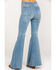 Image #2 - Free People Women's Light Wash High Rise Just Float On Flare Jeans, Blue, hi-res