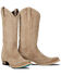 Image #1 - Lane Women's Lexington Suede Tall Western Booties - Snip Toe, Brown, hi-res