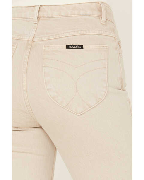 Image #4 - Rolla's Women's High Rise Ankle Straight Jeans, Off White, hi-res