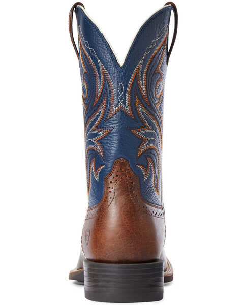 Image #3 - Ariat Men's Sport Knockout Western Performance Boots - Broad Square Toe, Dark Brown, hi-res