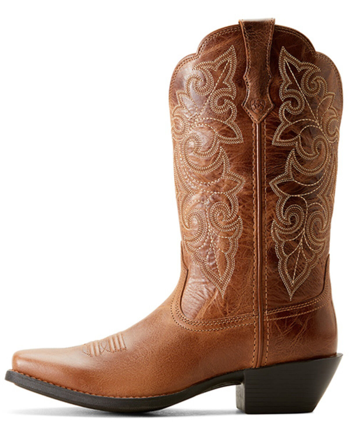 Image #2 - Ariat Women's Round Up Performance Western Boots - Square Toe, Brown, hi-res