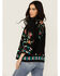 Image #4 - Johnny Was Women's Embroidered Cropped Kimono, Black, hi-res