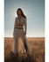 Image #5 - Shyanne Women's Deleon Faux Suede Cropped Fringe Jacket, Oatmeal, hi-res