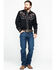 Image #6 - Scully Men's Embroidered Long Sleeve Western Shirt , Black, hi-res