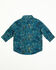 Image #3 - Cinch Infant Boys' Paisley Print Long Sleeve Button-Down Western Shirt, Blue, hi-res