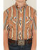 Image #3 - Panhandle Slim Boys' Southwestern Striped Print Short Sleeve Snap Western Shirt, Camel, hi-res