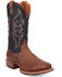 Image #1 - Dan Post Men's 13" Performance Western Boots - Broad Square Toe, Distressed Brown, hi-res