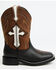 Image #2 - Cody James Boys' Zeke Western Boots - Broad Square Toe, Black, hi-res