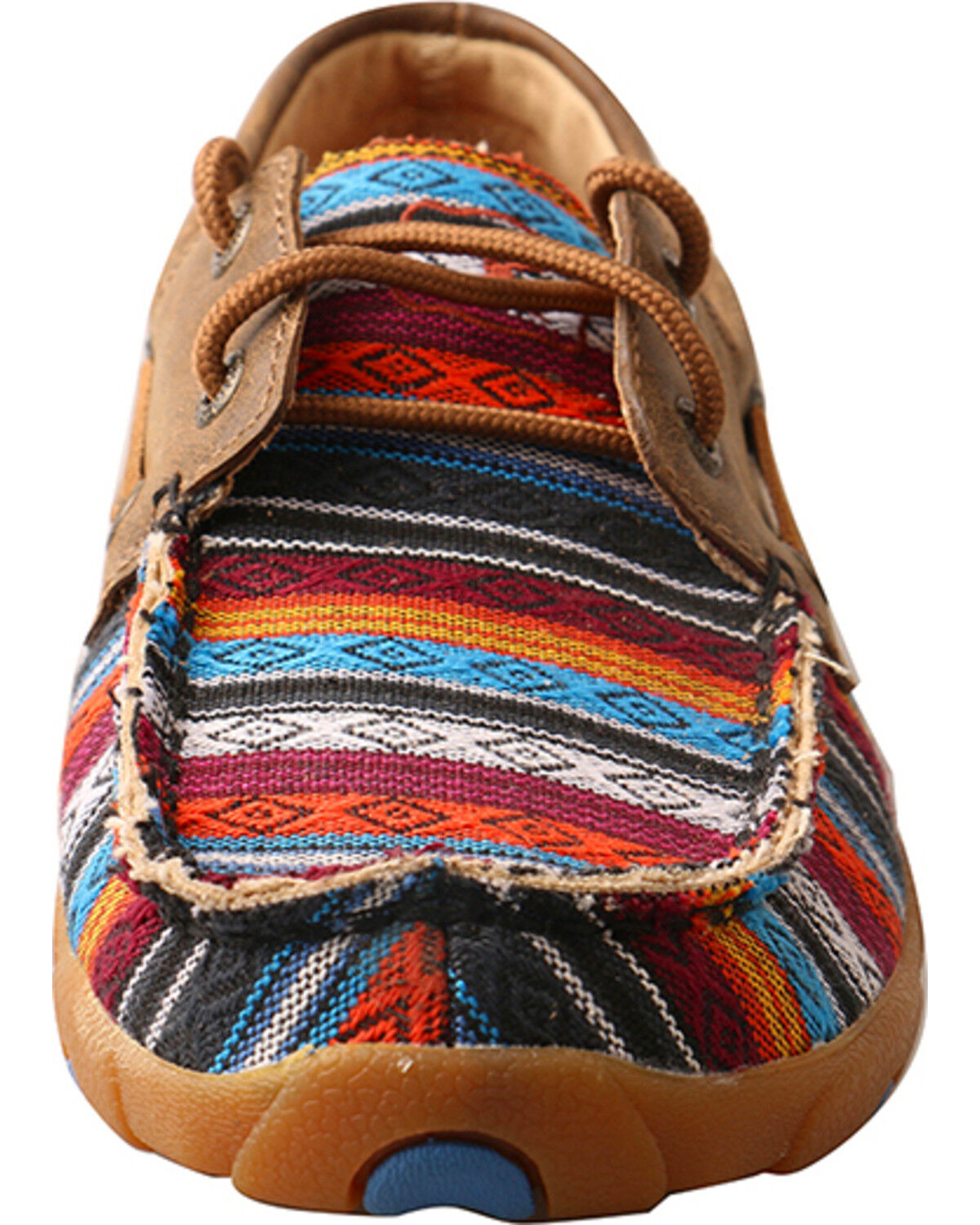 Image #4 - Twisted X Women's Boat Shoe Driving Mocs, Multi, hi-res