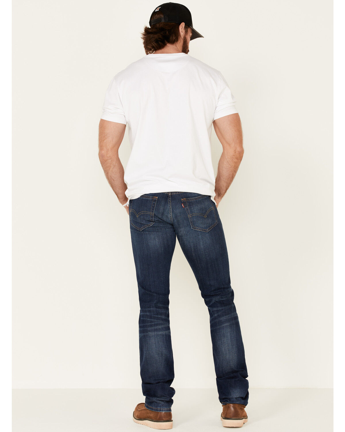 Image #3 - Levi's Men's 527 Prewashed Low Straight Bootcut Jeans, Blue, hi-res