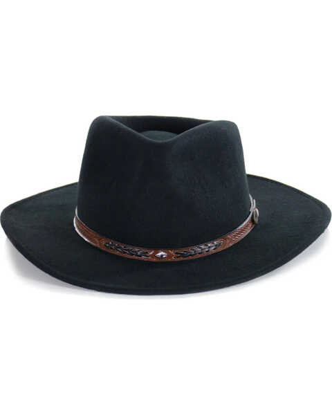 Image #2 - Cody James Men's Durango Crushable Felt Western Fashion Hat, Black, hi-res