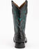 Ferrini Men's Full-Quill Ostrich Embroidered Western Boots - Broad Square Toe, Black, hi-res