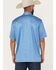 Image #4 - Ariat Men's Charger 2.0 Geo Print Short Sleeve Button-Down Polo Shirt, Blue, hi-res