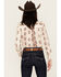 Image #4 - Shyanne Women's Printed Long Sleeve Riding Shirt, Cream, hi-res