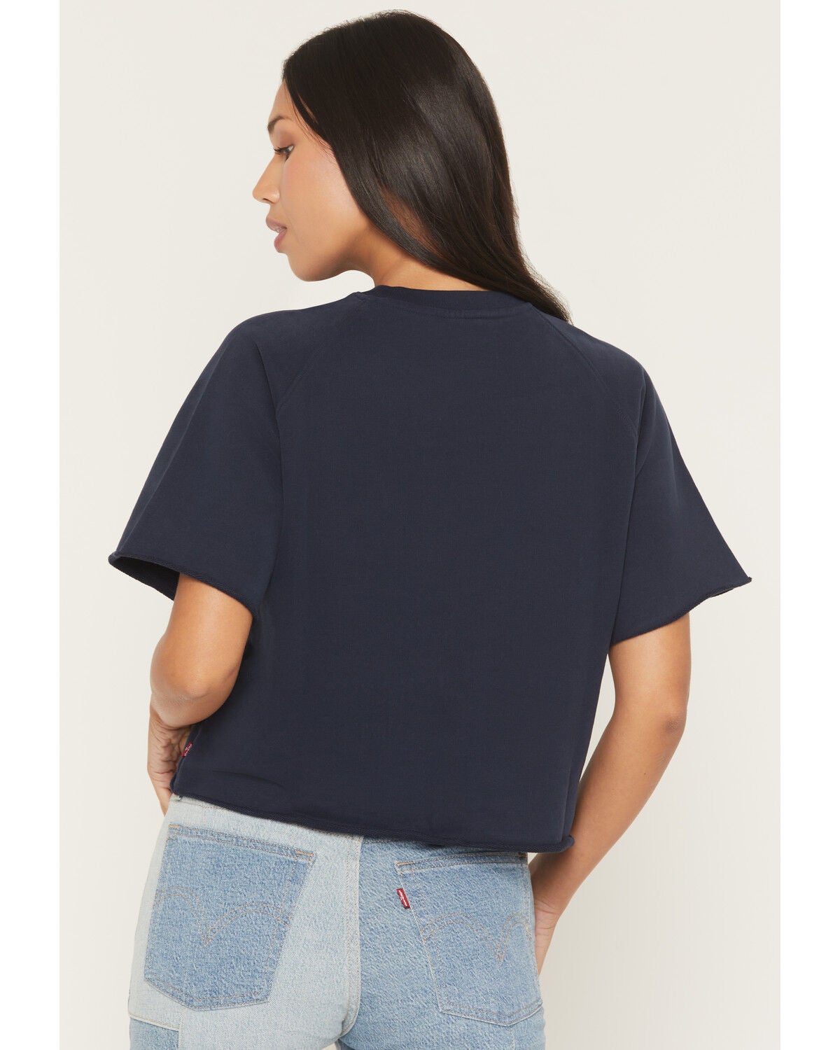 Image #4 - Levi's Women's Horse Logo Short Sleeve Sweatshirt Tee, Black, hi-res