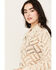 Image #2 - Cleo + Wolf Women's Cropped Boxy Cardigan, Sand, hi-res