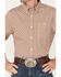 Image #3 - RANK 45® Men's Stirrup Geo Print Long Sleeve Western Button-Down Shirt, Light Red, hi-res
