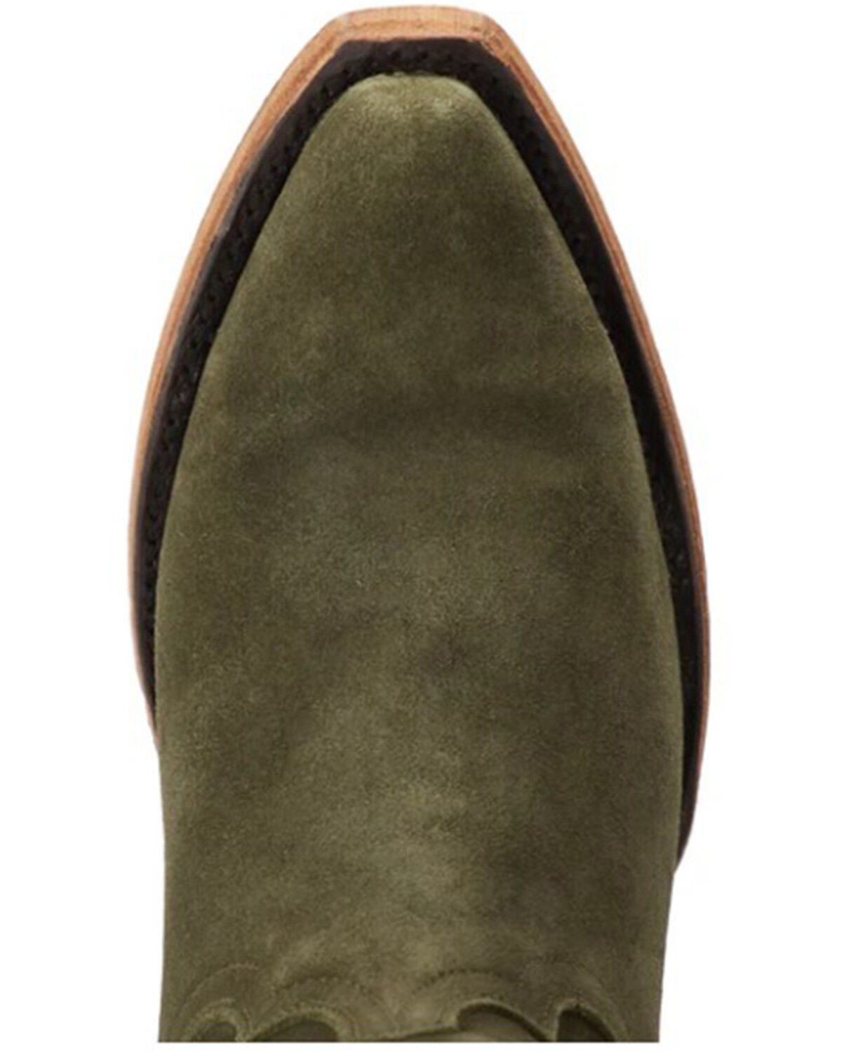 Image #6 - Lane Women's Emma Jane Suede Tall Western Boots - Snip Toe, Olive, hi-res