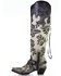 Corral Women's Rose Embroidery Western Boots - Snip Toe, White, hi-res