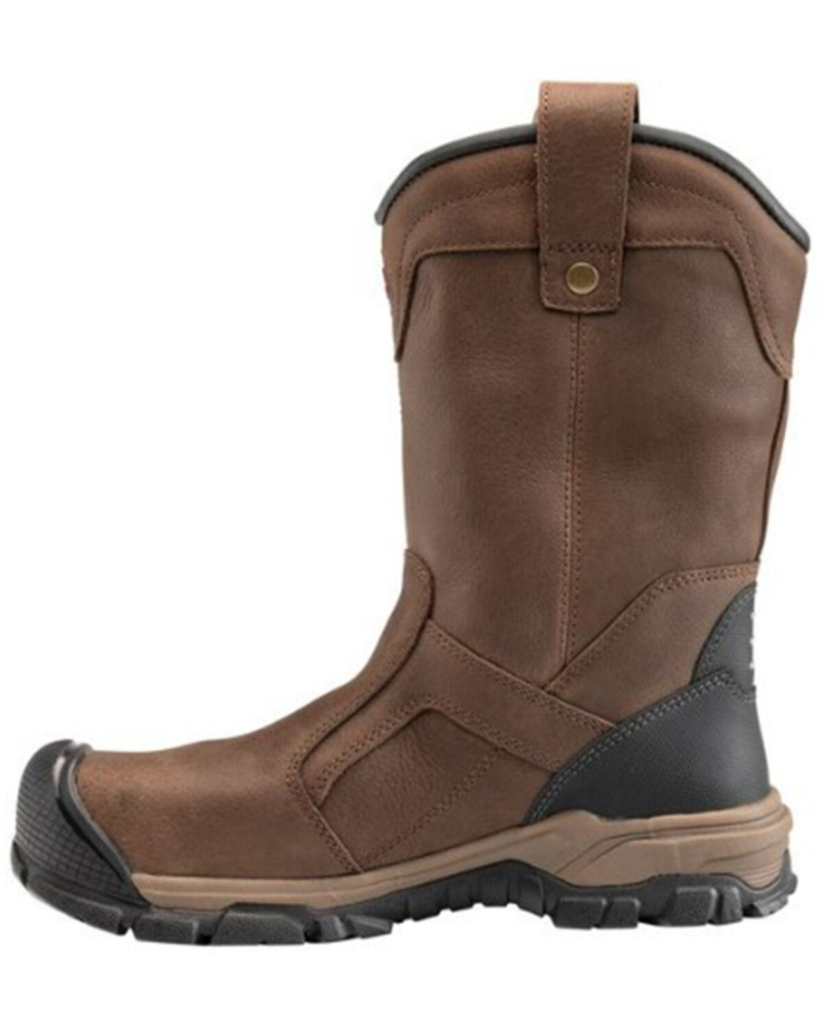 Image #3 - Avenger Men's Ripsaw Waterproof PR Pull On Work Boot - Aluminum Protective Toe, Brown, hi-res