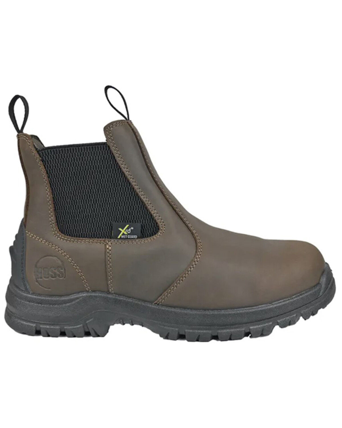 Image #2 - Hoss Men's Met Guard Waterproof Cheslea Work Boots - Composite Toe, Brown, hi-res