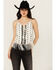 Image #1 - Idyllwind Women's Sunnett Embroidered Fringe Hanky Hem Tank, Ivory, hi-res