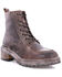 Image #1 - Roan by Bed Stu Women's Mabe II Lace-Up Boots - Moc Toe, Dark Brown, hi-res