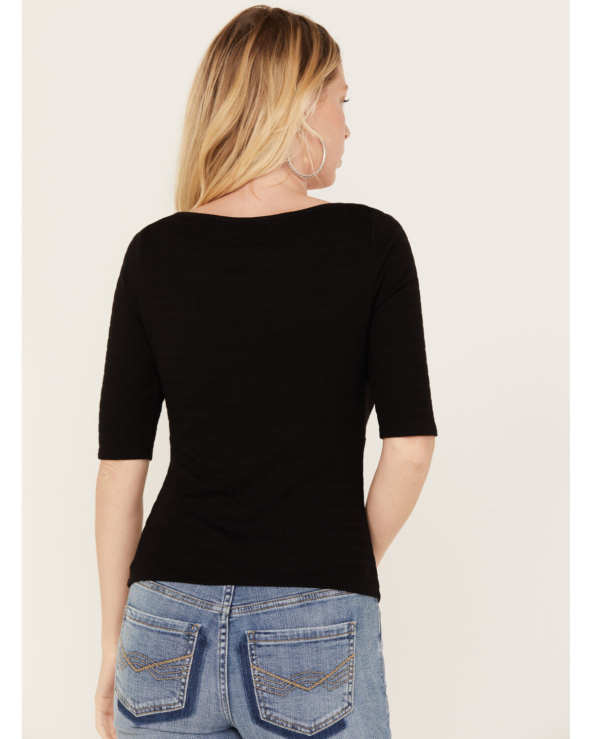 Image #4 - Idyllwind Women's Carson Twist Front Top, Black, hi-res