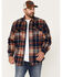 Image #1 - Dakota Grizzly Sherpa Lined Wool Shacket, Blue/red, hi-res