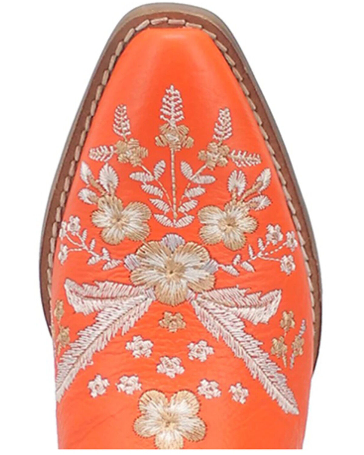Image #6 - Laredo Women's Wildflower Mules - Snip Toe, Orange, hi-res