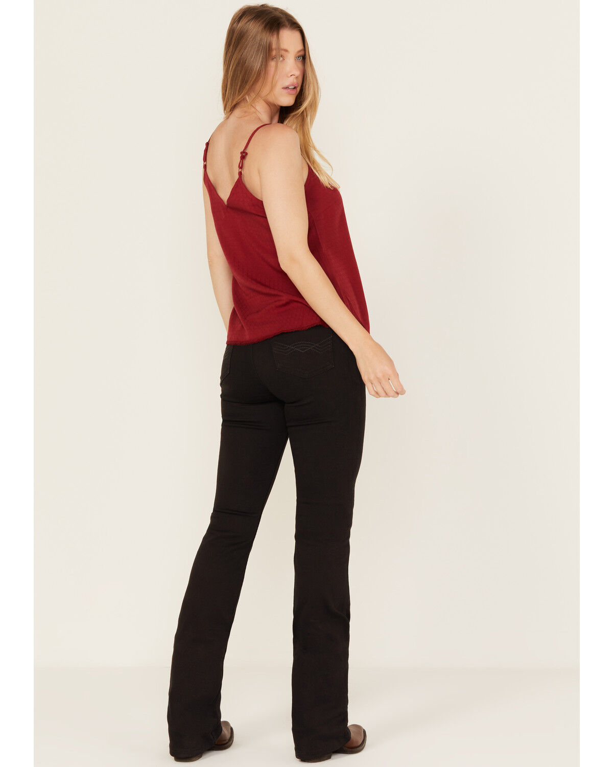 Image #3 - Idyllwind Women's Knight Legend High Rise Bootcut Super Stretch Denim Jeans, Black, hi-res